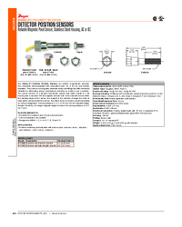Thumbnail of document Data Sheet - DT Detector Position Sensor